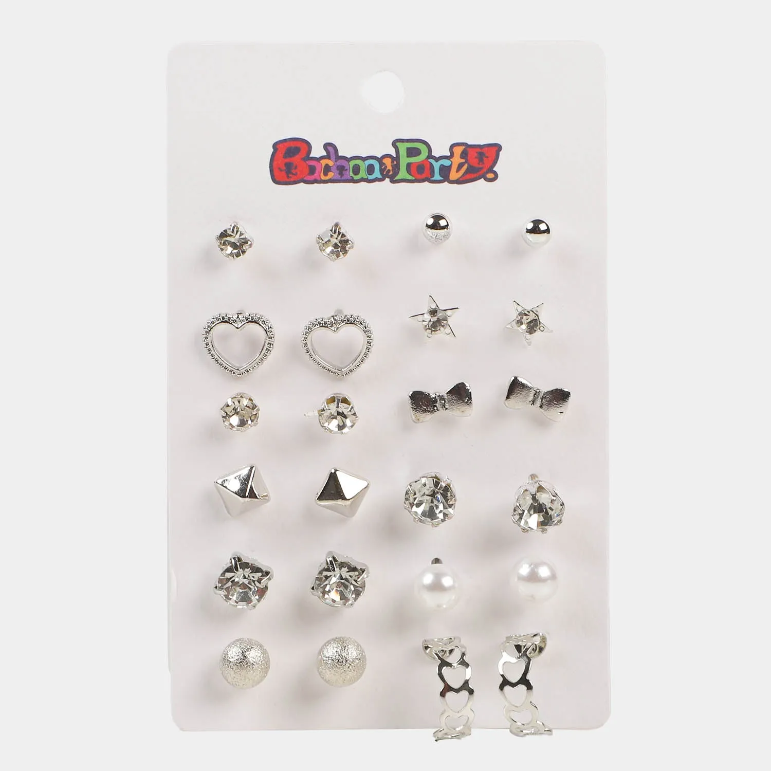 12 Pairs Charming Ears Tops For Girls