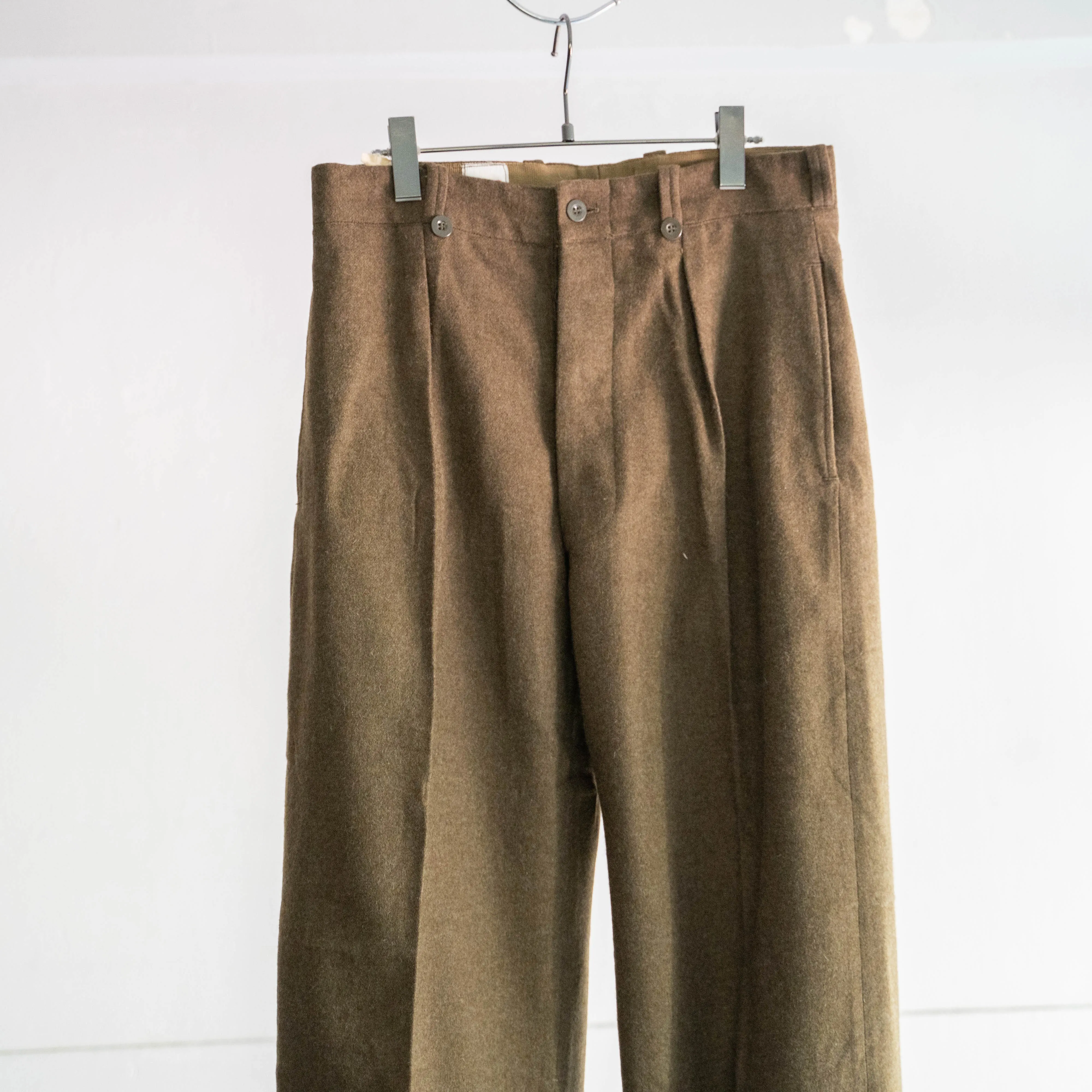 1950-60s French military m52 wool pants 'dead stock' "size43" -2