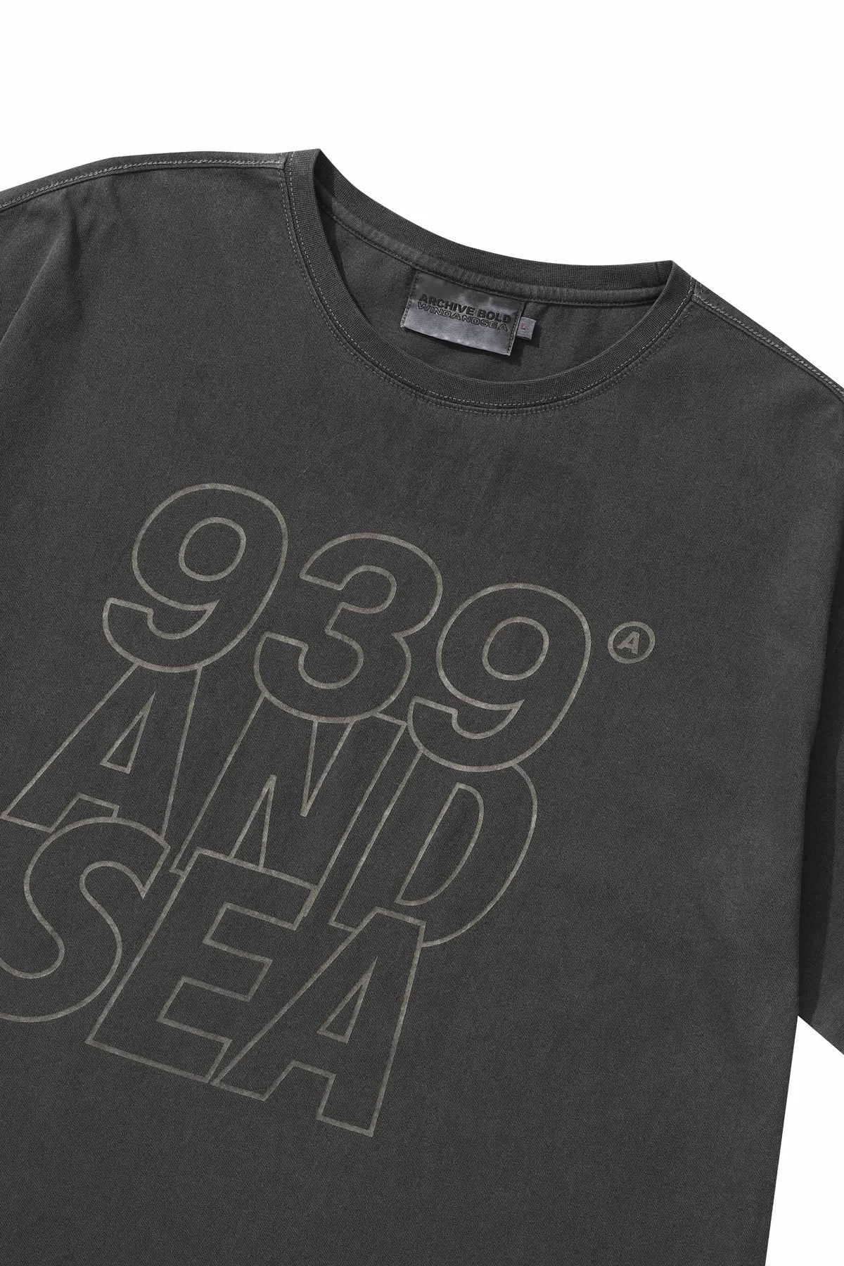 AB x WIND AND SEA T-SHIRTS / CHARCOAL