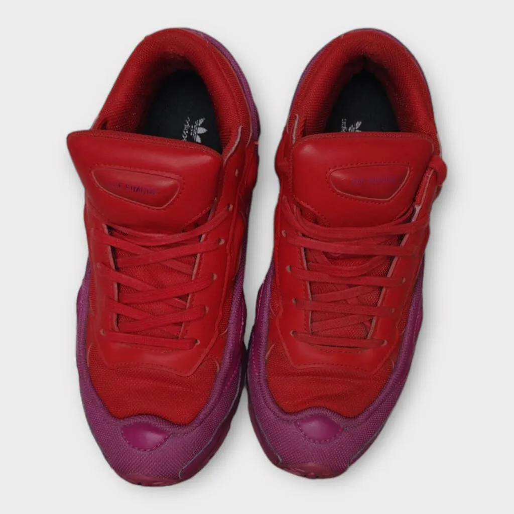 Adidas by Raf Simmons Red & Purple Ozweego Colour Block Sneaker