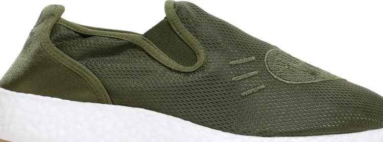 Adidas Human Made x Pure Slip-On 'Wild Pine' Sneakers, Green