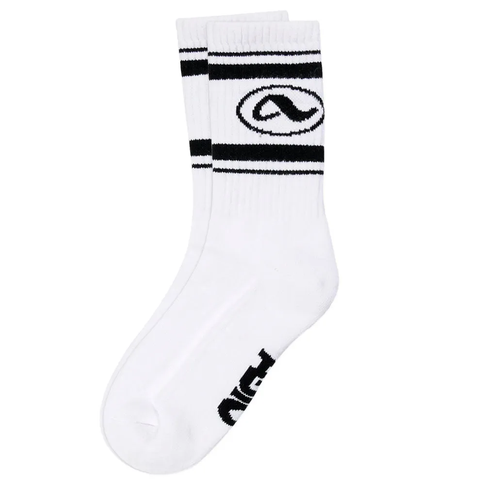 Adio GWP Crew Men's Socks - White (1 Pair)