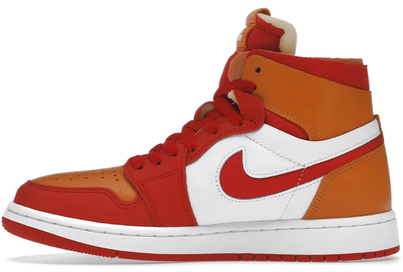 Air Jordan 1 High Zoom Air CMFT Fire Red Hot Curry