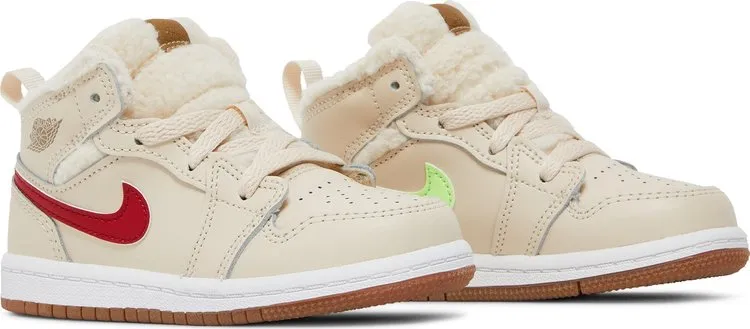 Air Jordan 1 Mid Utility TD Fleece Tan