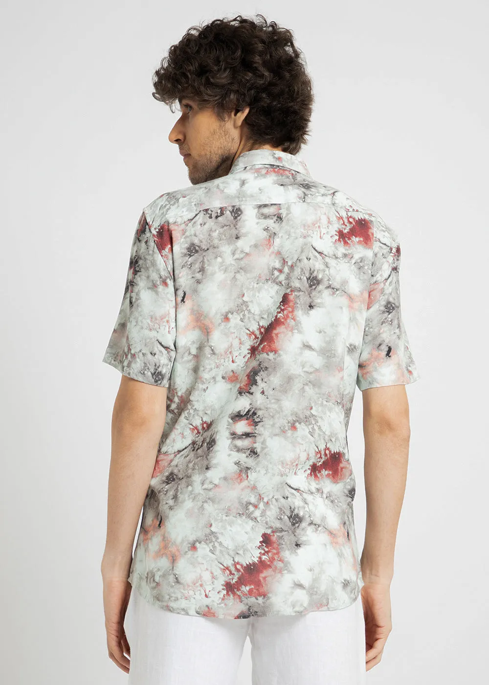 Aquarelle Abstract Half Sleeve shirt