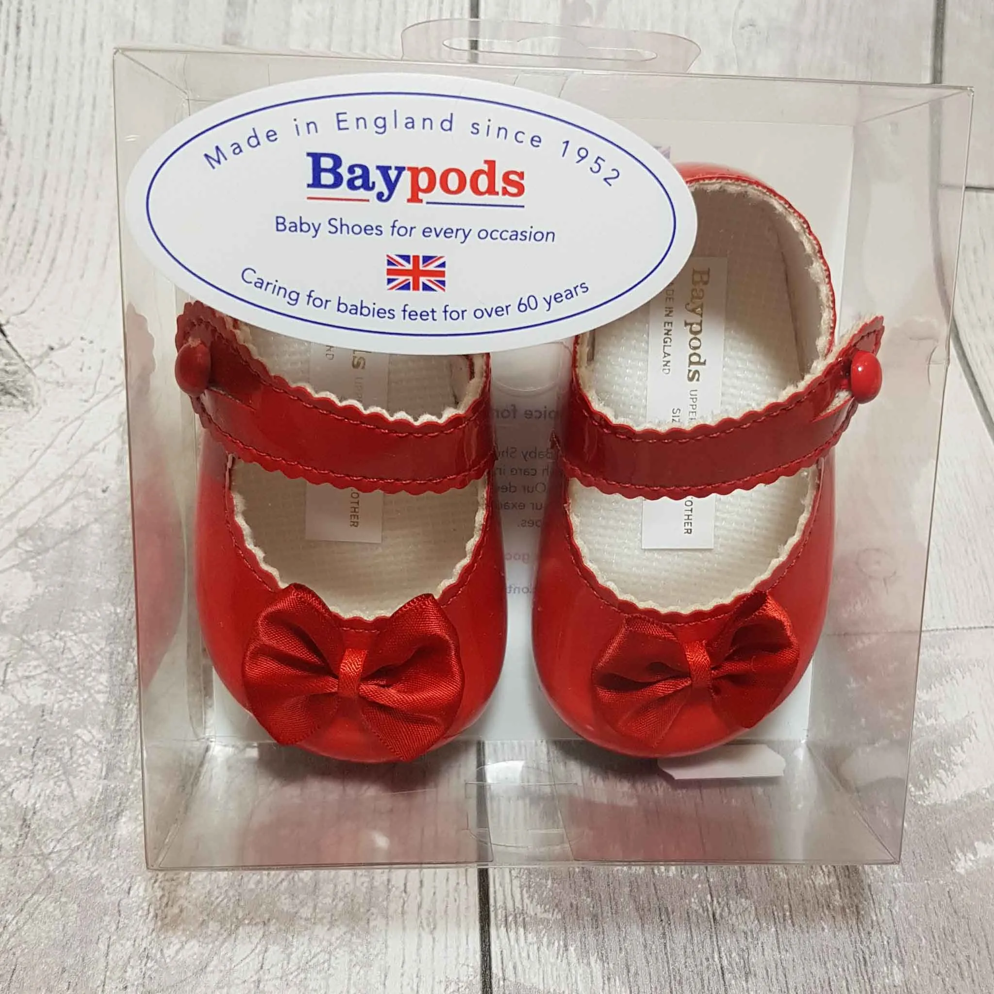 Baby Girl Red Pram Shoes