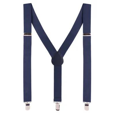 Bradley Boys Suspenders - Navy