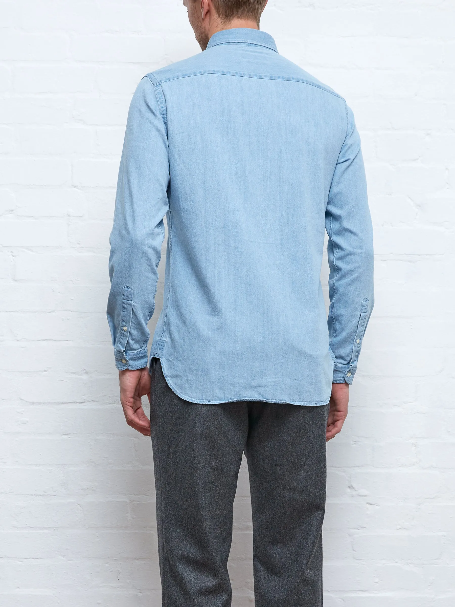 Brook Shirt Mullins Denim Indigo Light