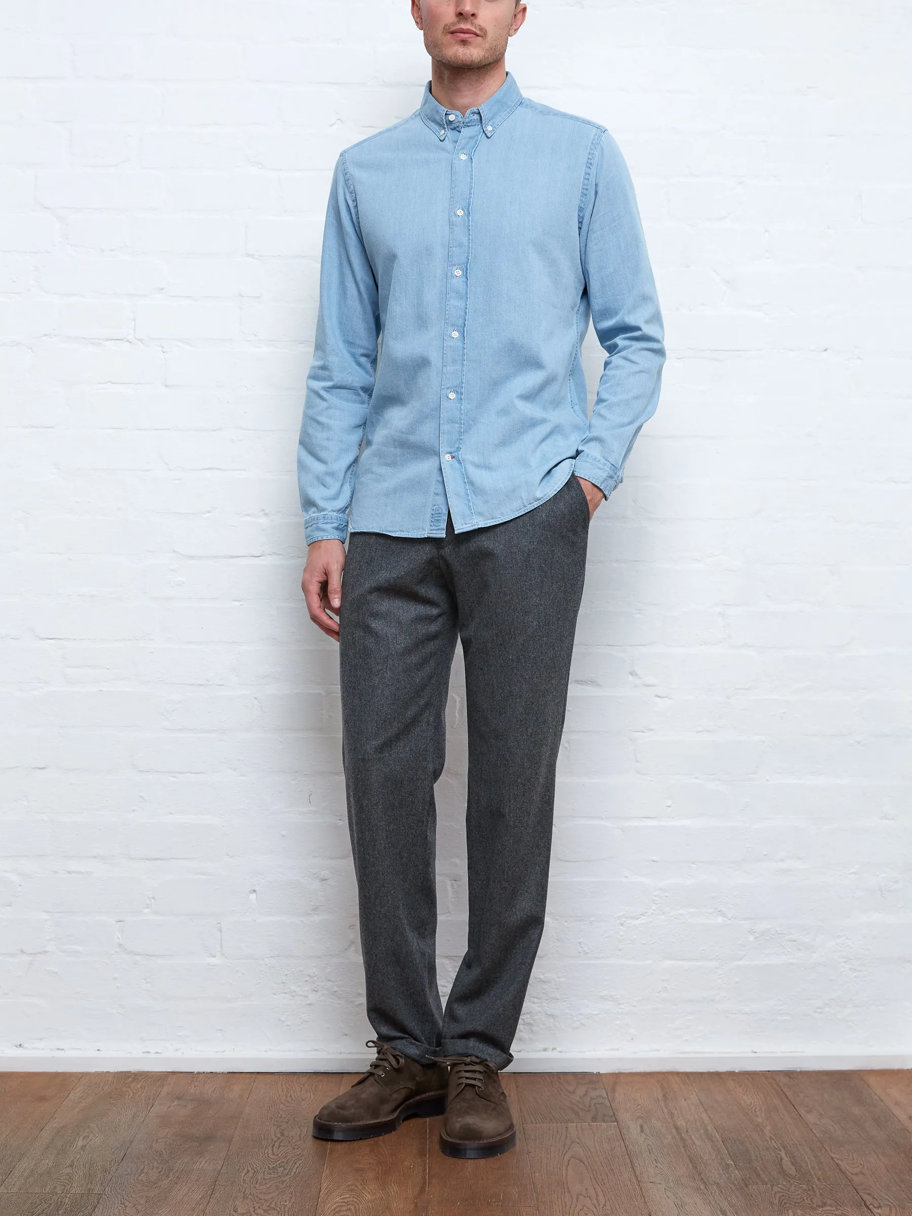 Brook Shirt Mullins Denim Indigo Light