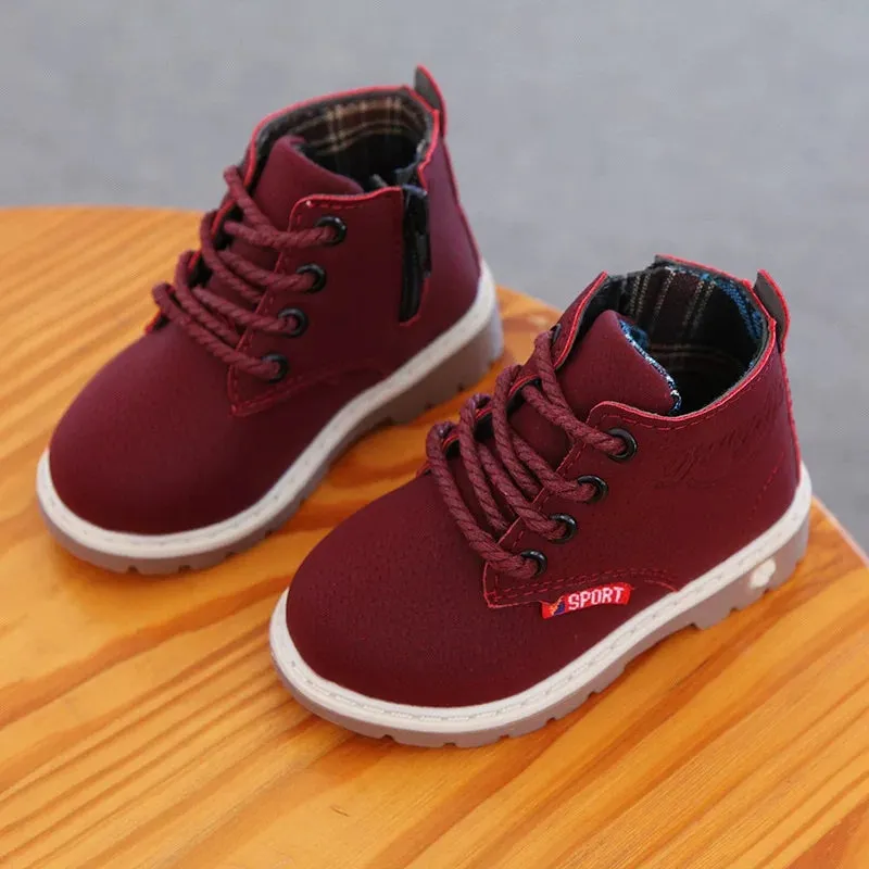 Burgundy Texture Imported Bamboo Laces Long Shoes 2650 C