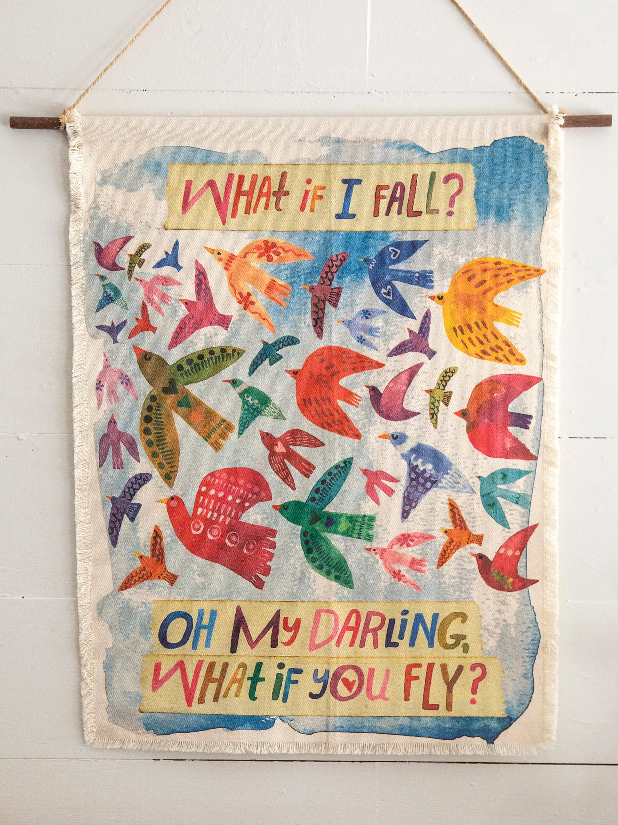 Canvas Tapestry Wall Hanging - What If You Fly