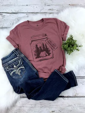 Collect Moments Tent Mason Jar Adult Shirts