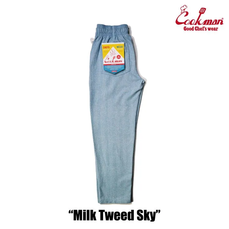 Cookman Chef Pants - Milk Tweed : Sky