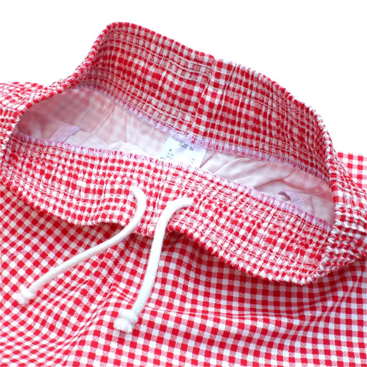 Cookman Chef Short Pants - Gingham : Red