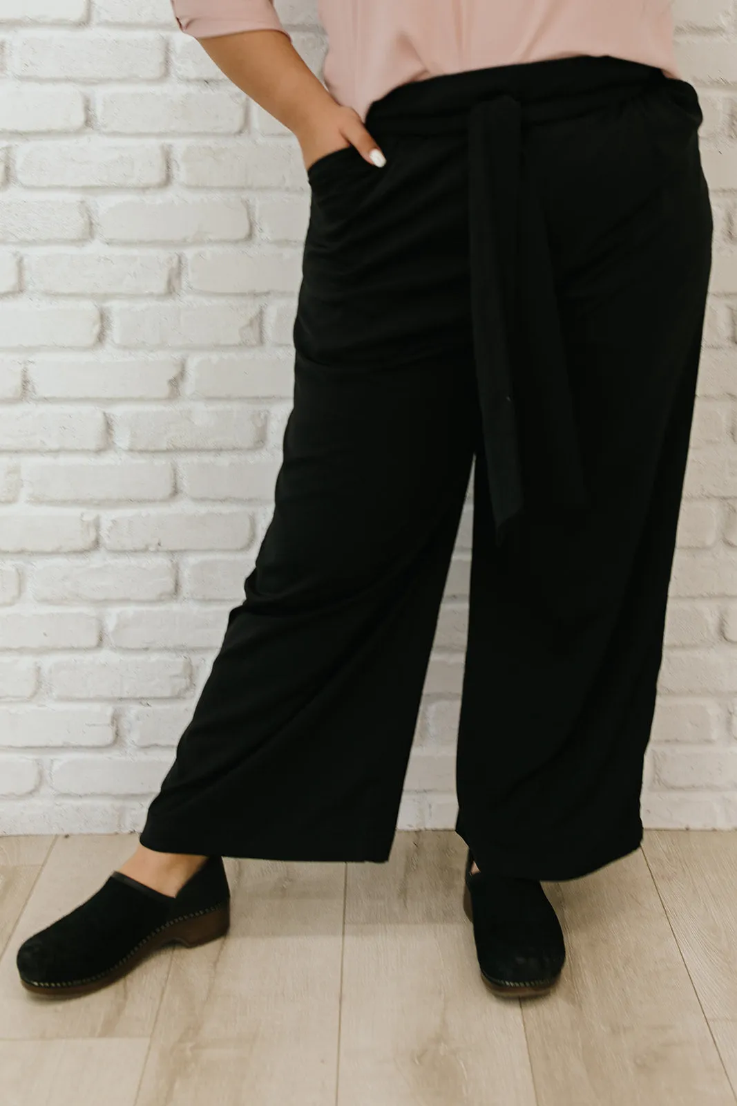 Emma High Waist Pants Two Black