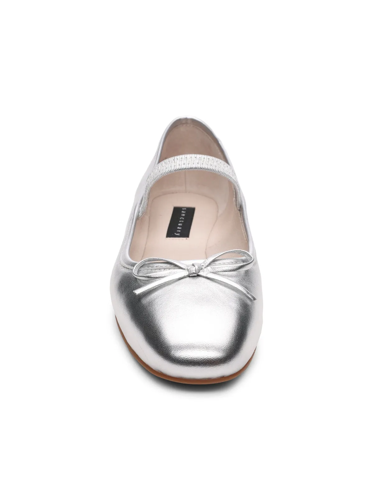 Facile Ballet Flat Silver