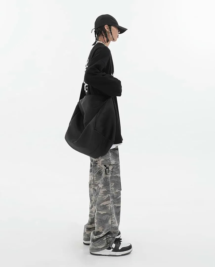 Faded Camo Straight Cargo Pants