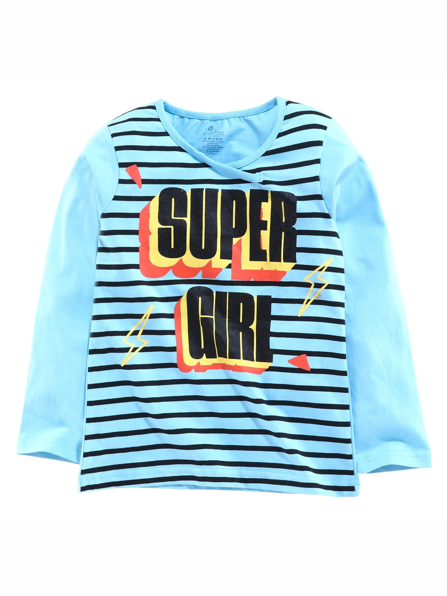 Girls Cotton Tee with Pyjama Pant