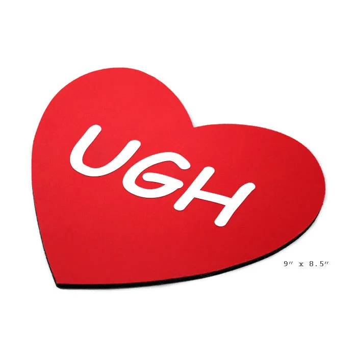 Heart-Shaped Valentime Mouse Pad