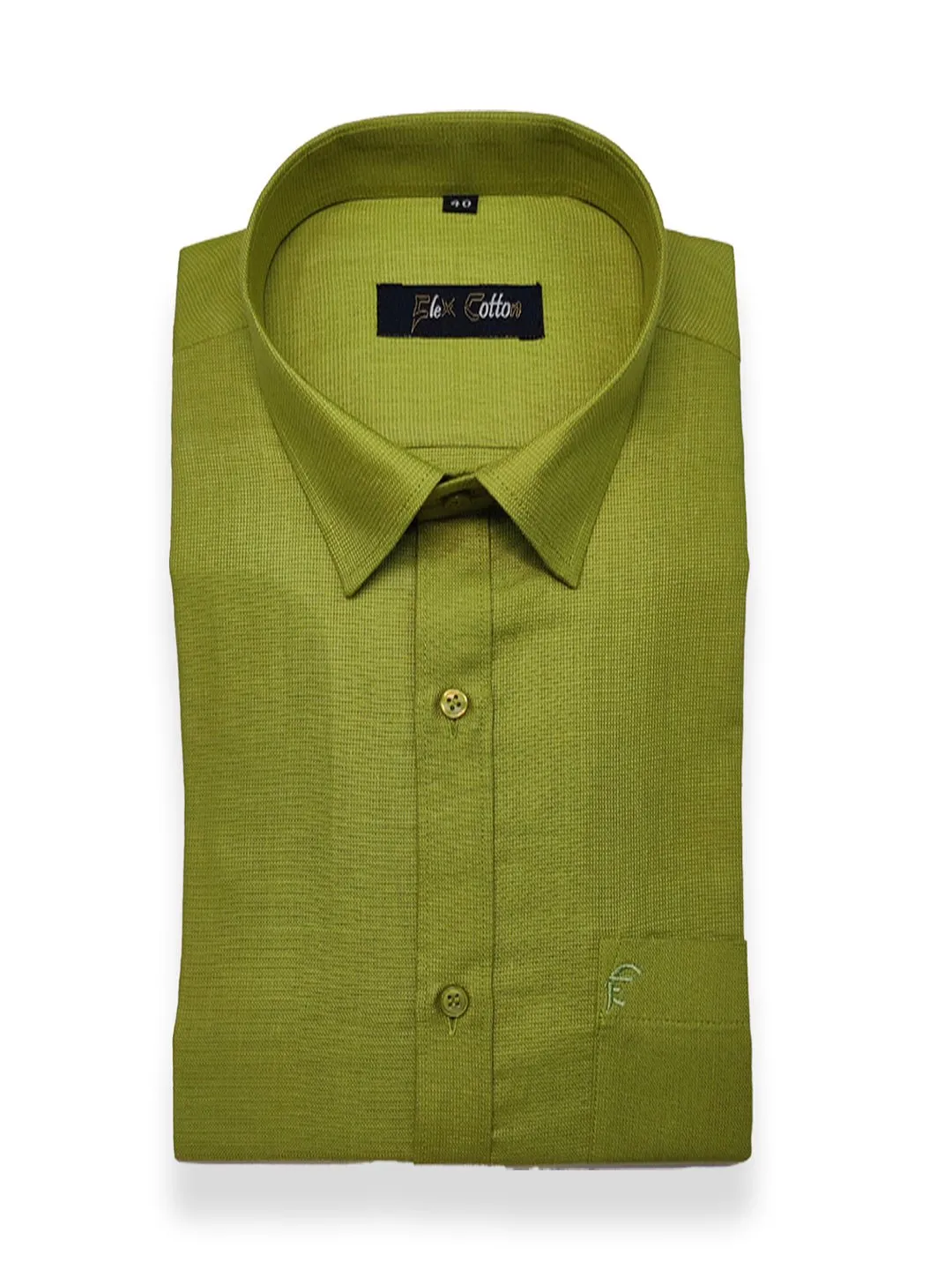 Mehendi Color Casa View Linen Shirt For Men's