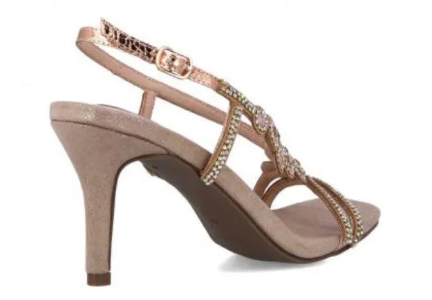 MENBUR Gold embellished strappy sandal