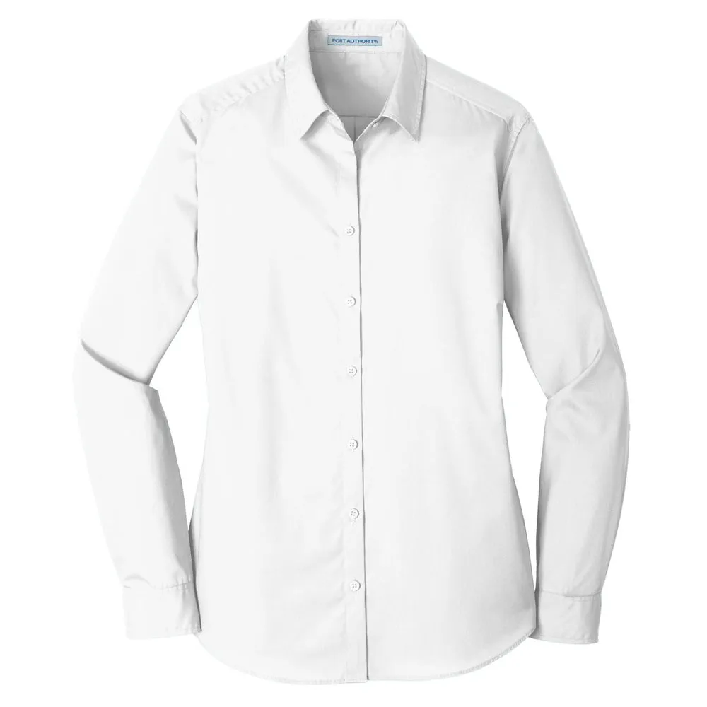 Port Authority® Ladies Long Sleeve Carefree Poplin Shirt