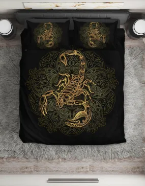 Scorpion Bedding Duvet Cover For Kids Teens And Adults, Scorpio Zodiac Lover Gift Idea, Scorpion Twin King And Queen Size Duvet Cover