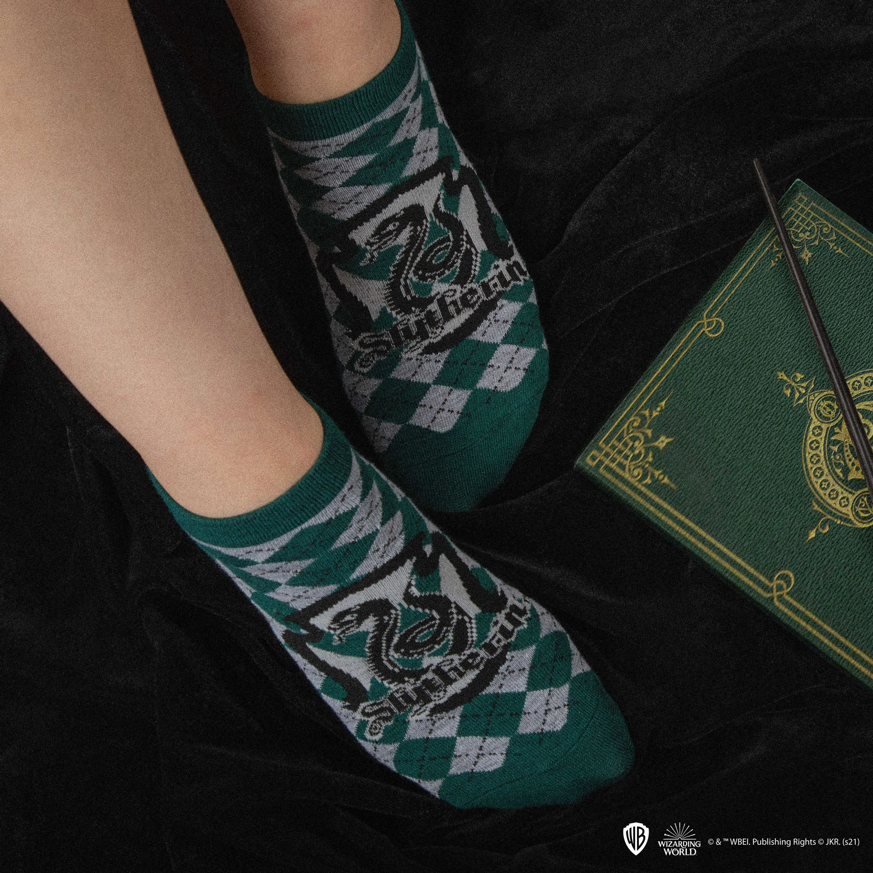 Set of 3 Slytherin Ankle Socks