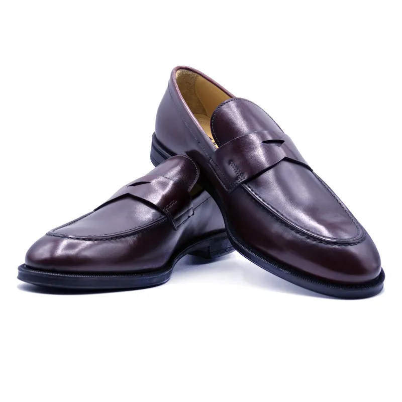 SMPL-PL-001 Calfskin Penny Loafer Size 9