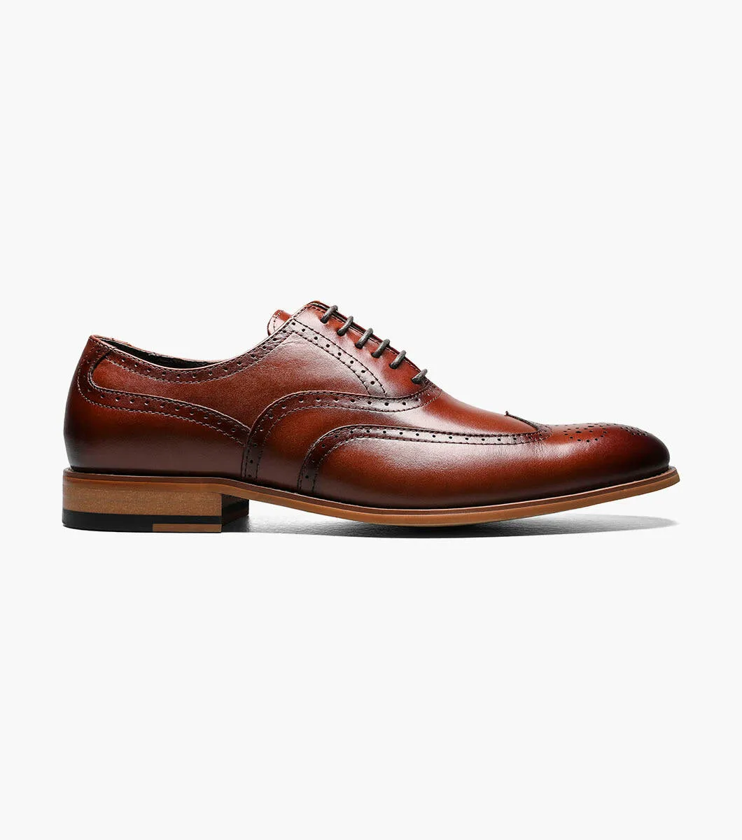 Stacy Adams DUNBAR  Wingtip Oxford Shoes Jumbo - Cognac